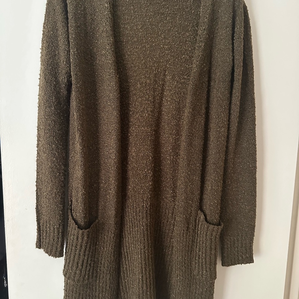 Daytrip Green Cardigan Sweater Open Front